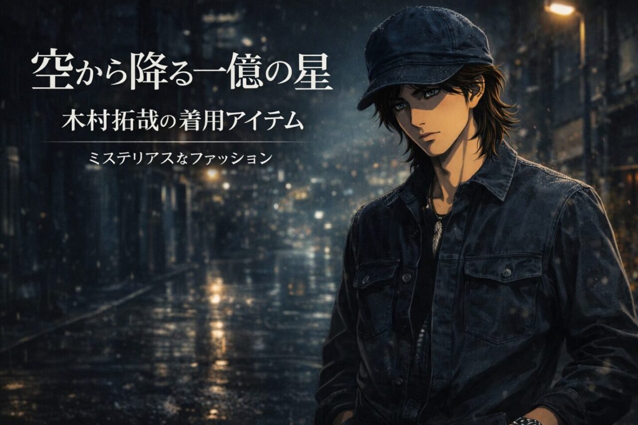 空から降る一億の星 木村拓哉をイメージしたミステリアスなファッションのドラマアイキャッチ画像