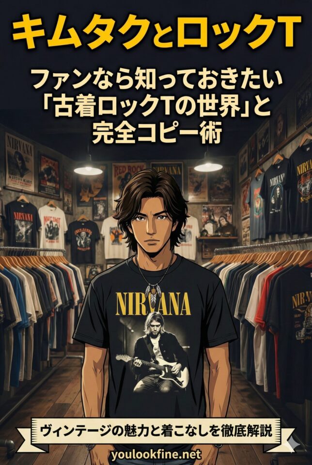決定版】木村拓哉とロックTシャツ！古着ヴィンテージの世界と着こなし